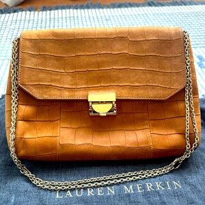 Excellent condition Lauren Merkin Gorgeous handbag/Clutch brown bag & dust bag